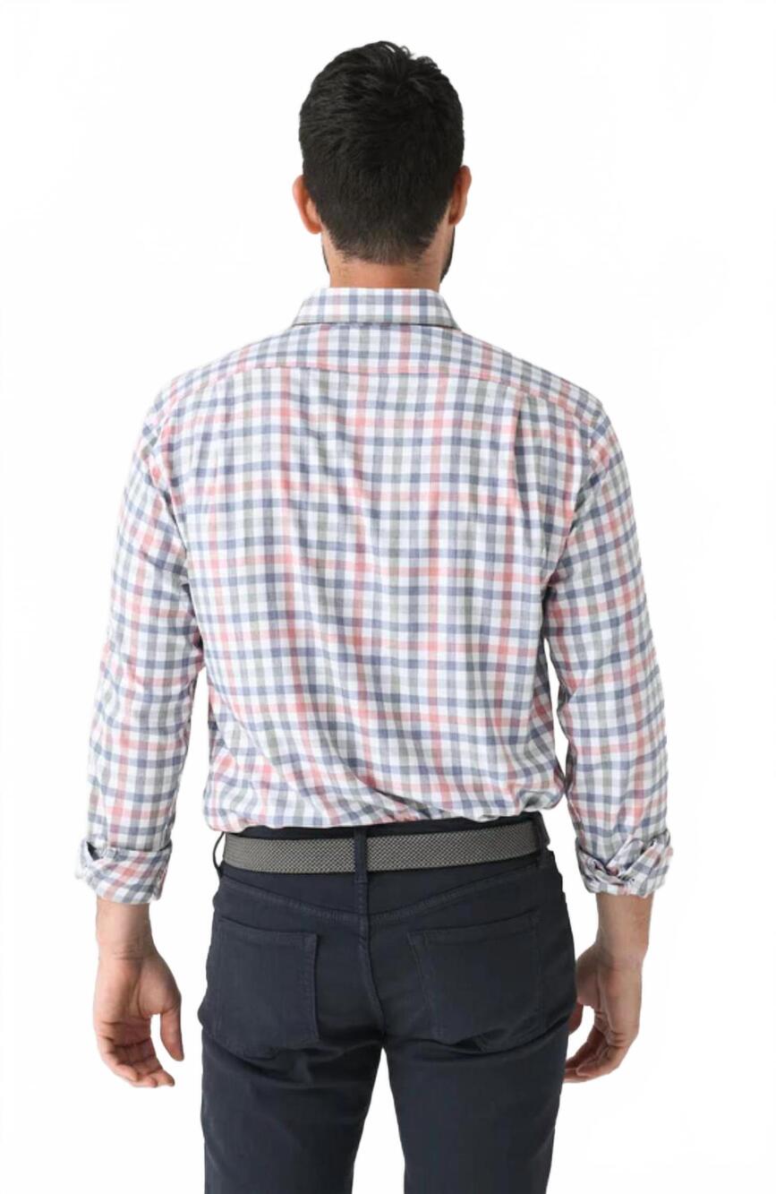 NEW JOHNNIE-O callum performance shirt in navy - Picture 3 of 4